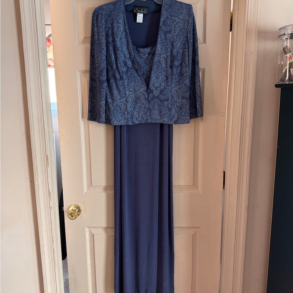 Alex Evenings Blue Ensemble with Jacket